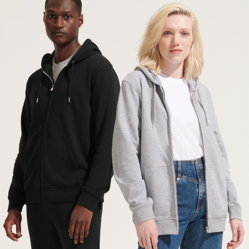 SOL'S Unisex Calipso Eco-Friendly Full Zip Hoodie Thumbnail