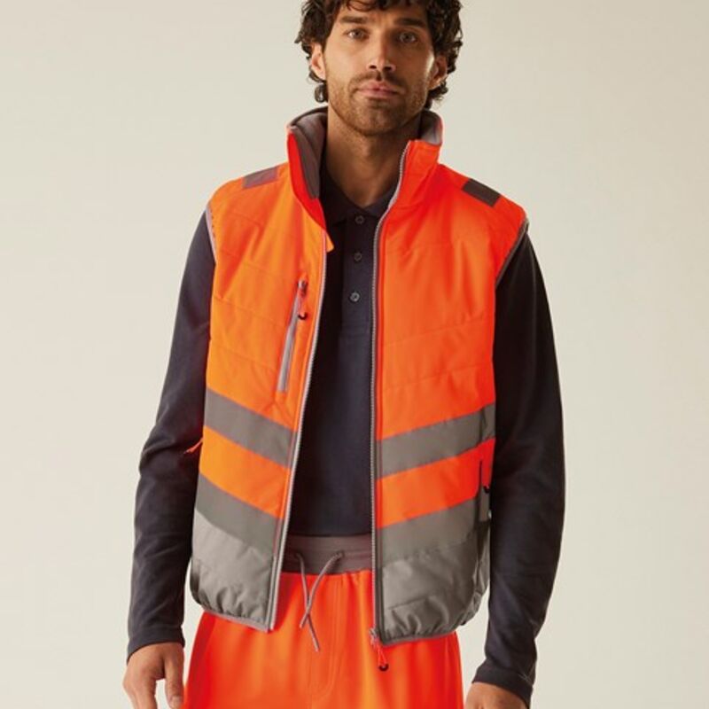 Regatta High Visibility Two Tone Thermal Baffle Bodywarmer Thumbnail