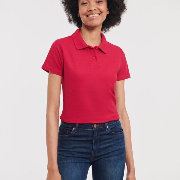 RUSSELL COLLECTION WOMENS CLASSIC POLY COTTON POLO Thumbnail